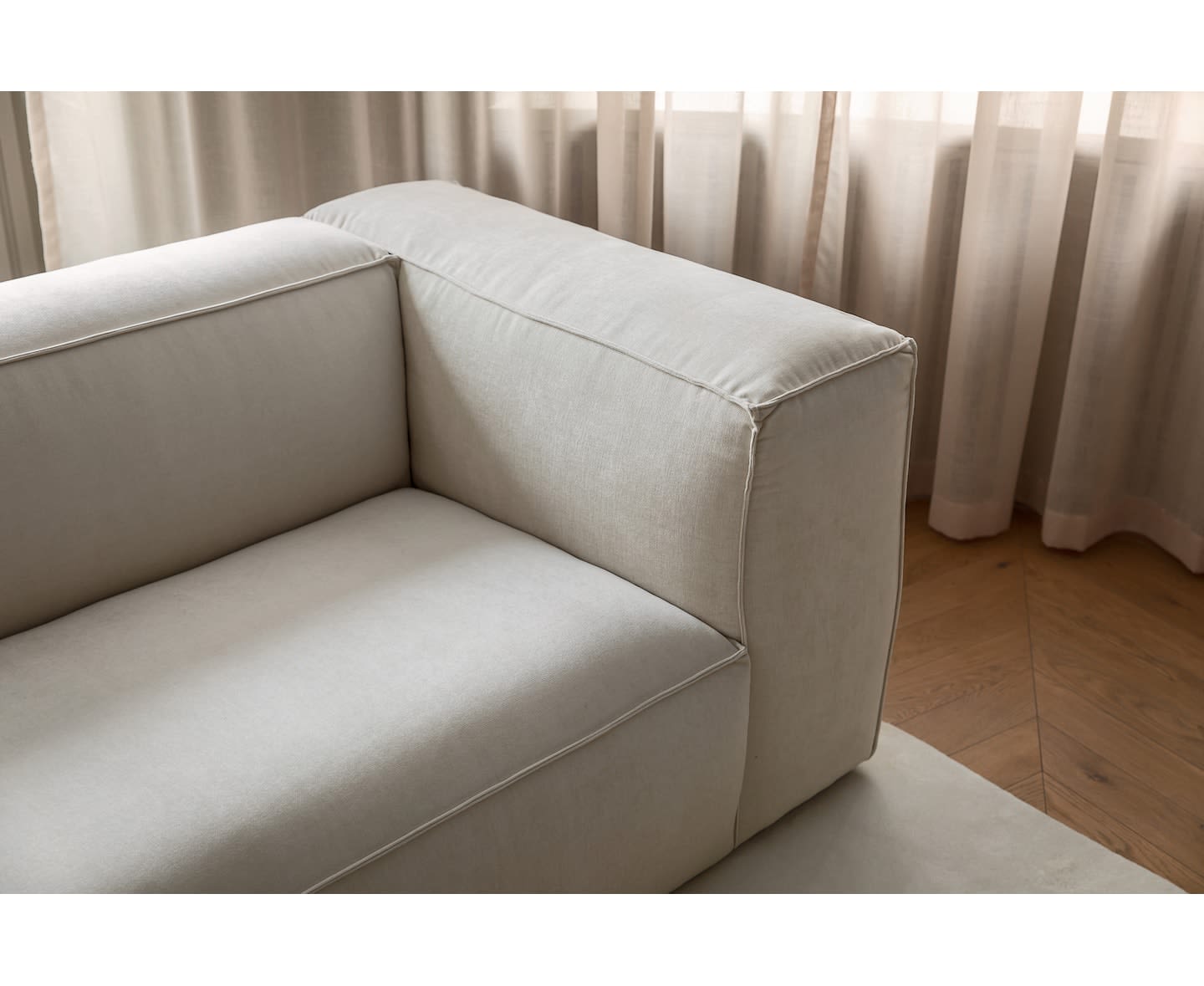 Sleepo Luca Divansofa Links Creme 309cm