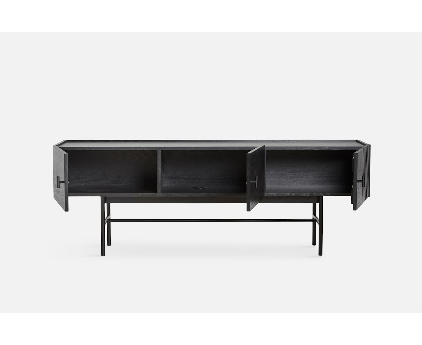 Woud Array Low Sideboard Black 150cm