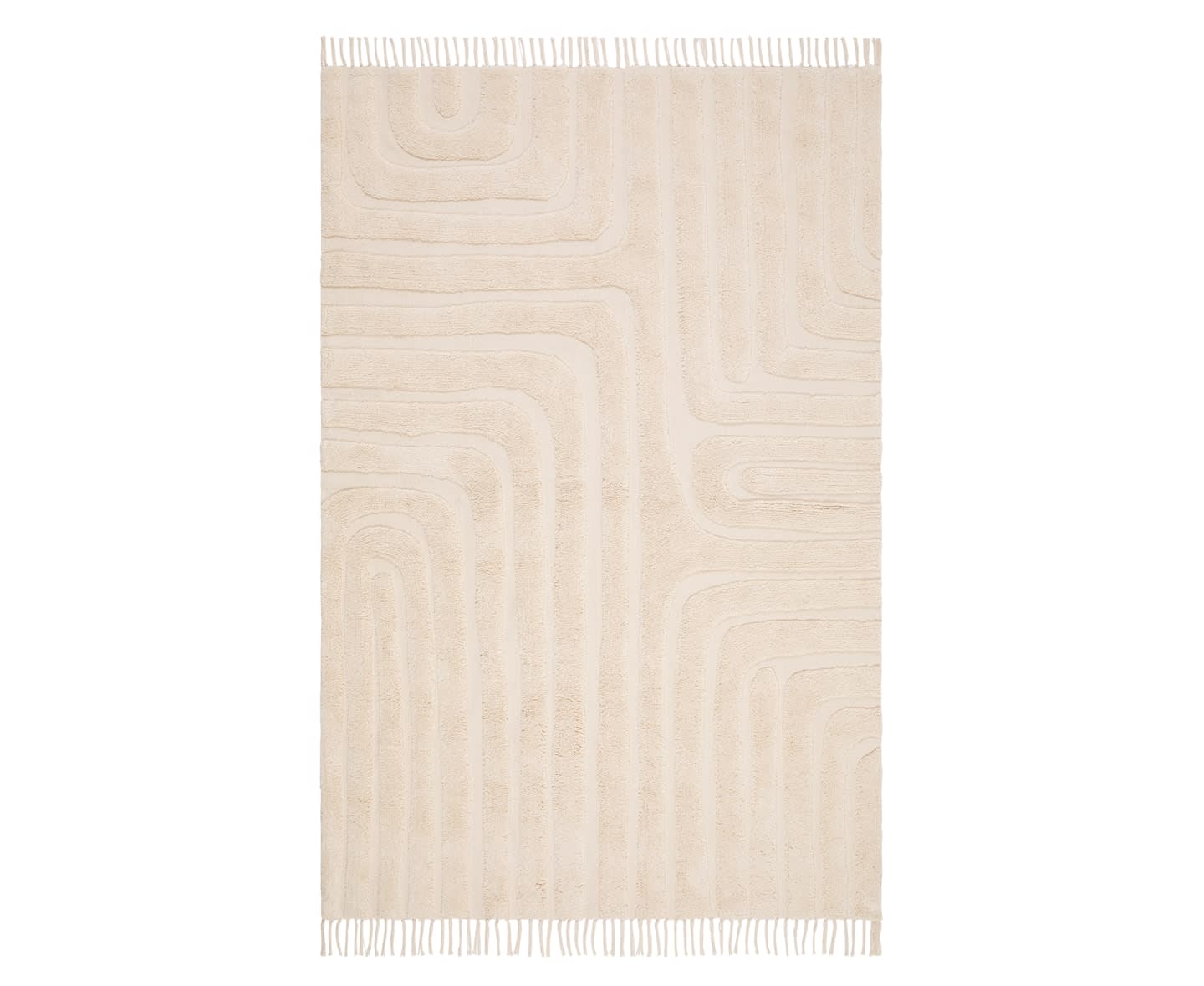 Nordic Home Chelsie Art Bomullsmatta Creme 200x300