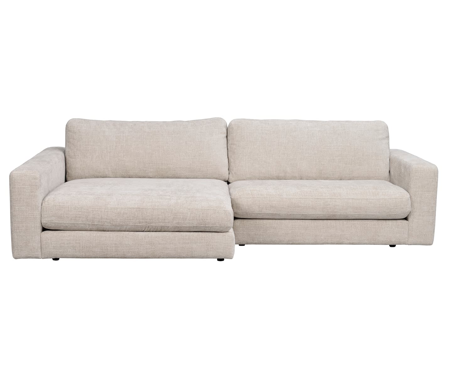 Rowico Home Duncan 3-Sitzer Sofa Chaiselongue Links Hellgrau