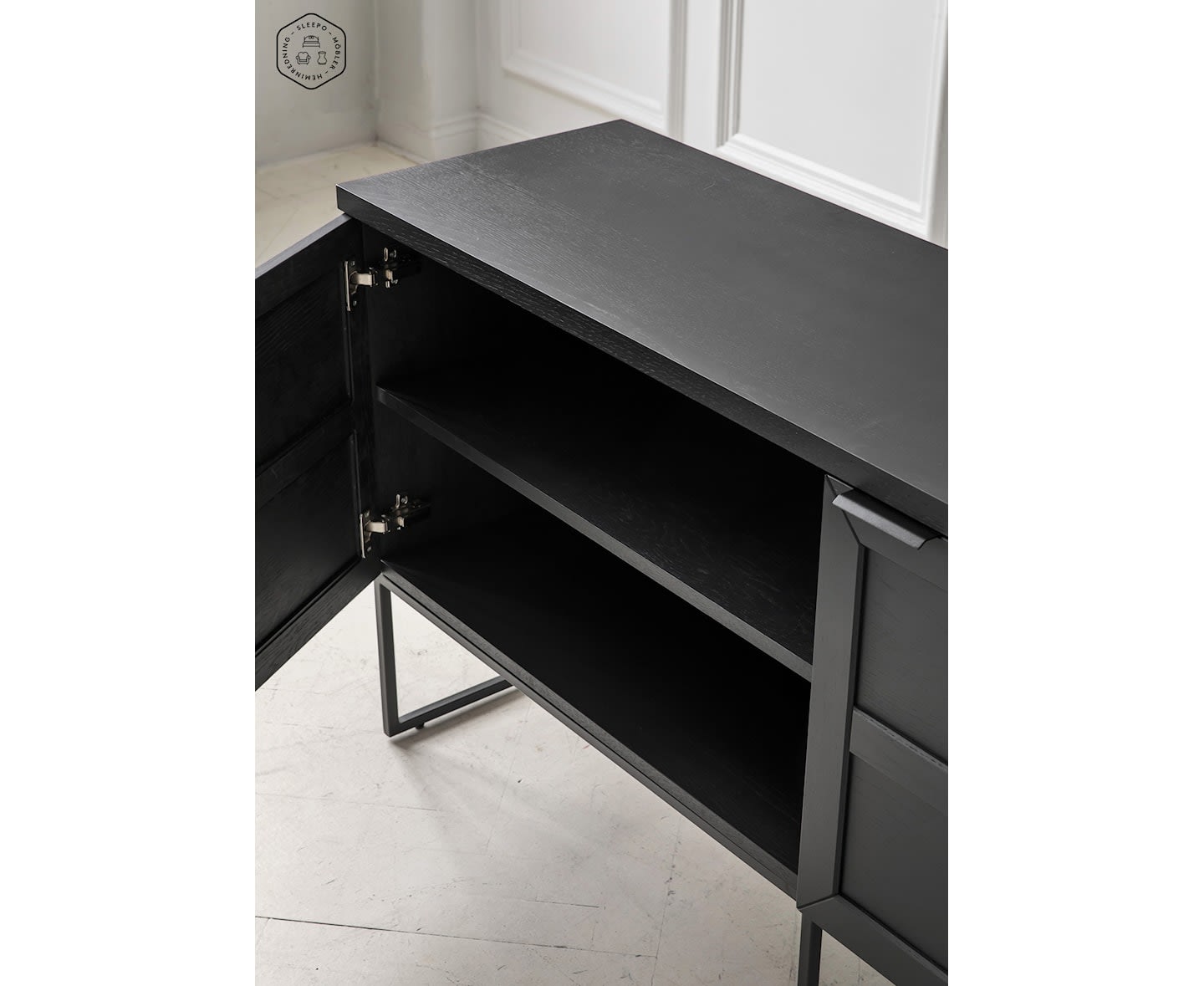 Rowico Home Everett Sideboard Schwarz