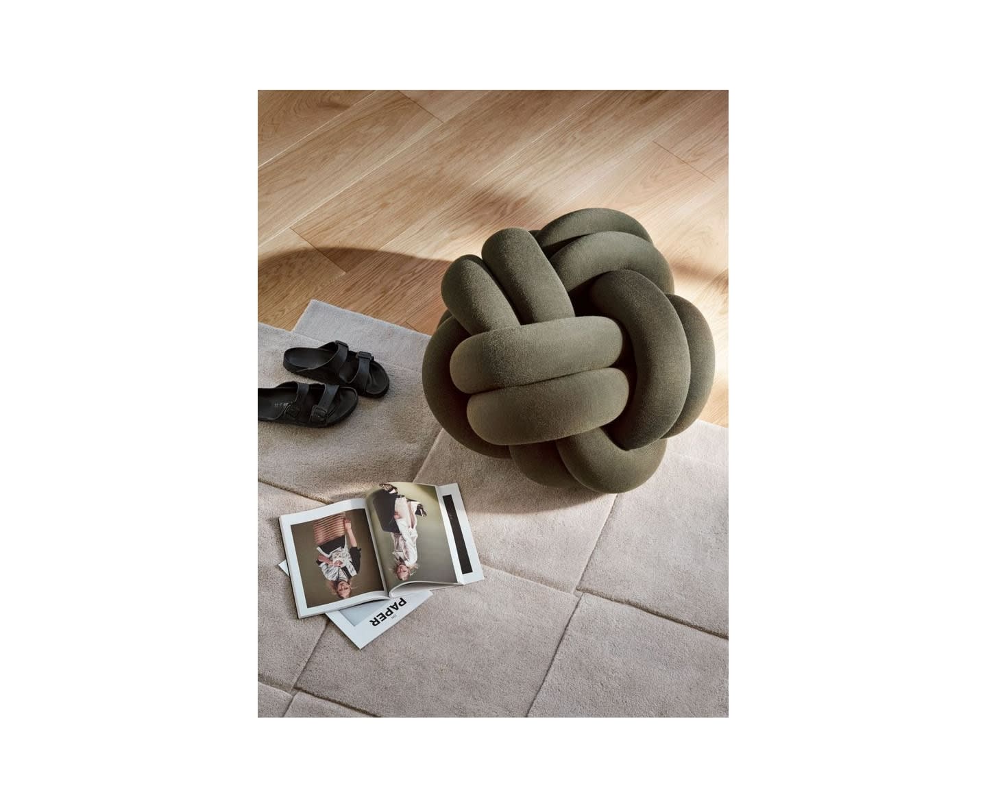 Design House Stockholm Knot Sittpuff XL Forest Green