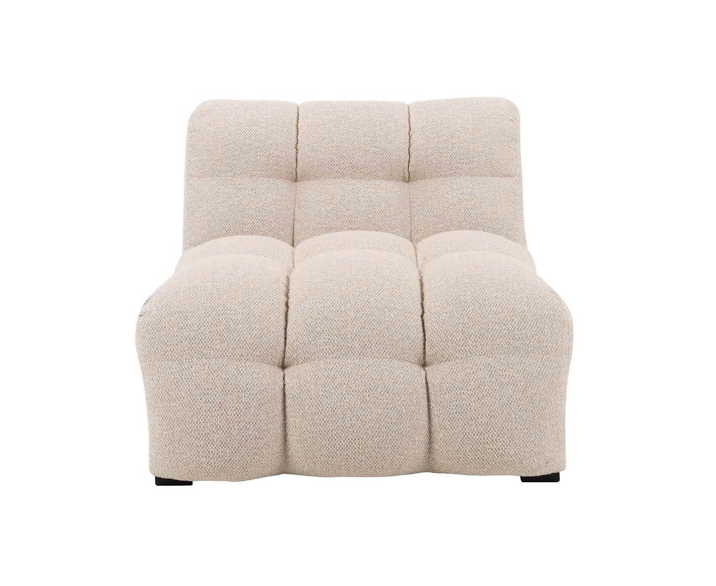 Sleepo Billie 1-Seters Sofa Modul Beige Bouclé 84cm