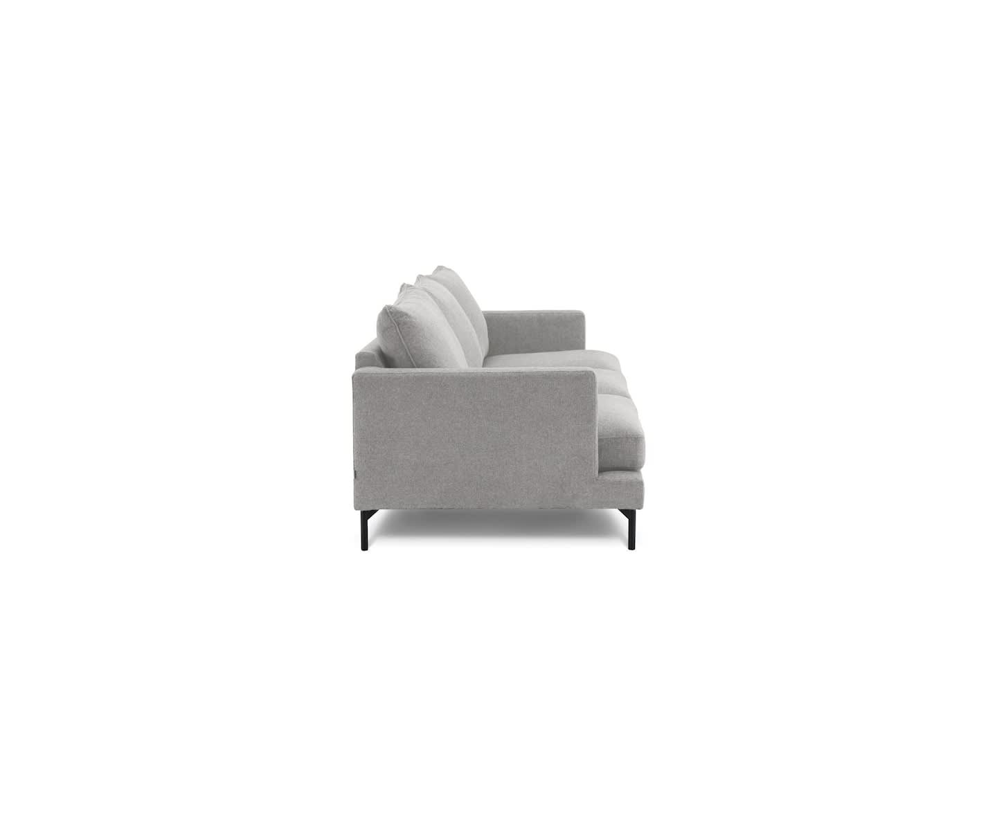 Sleepo Olivia 4-Seter Sofa Sølv 272cm