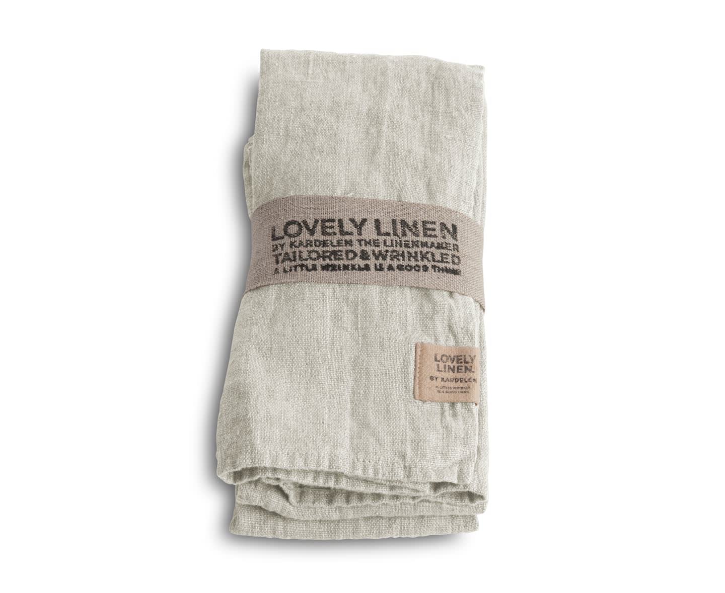 Lovely Linen Lovely Servett Linne Light Grey 4-Pack