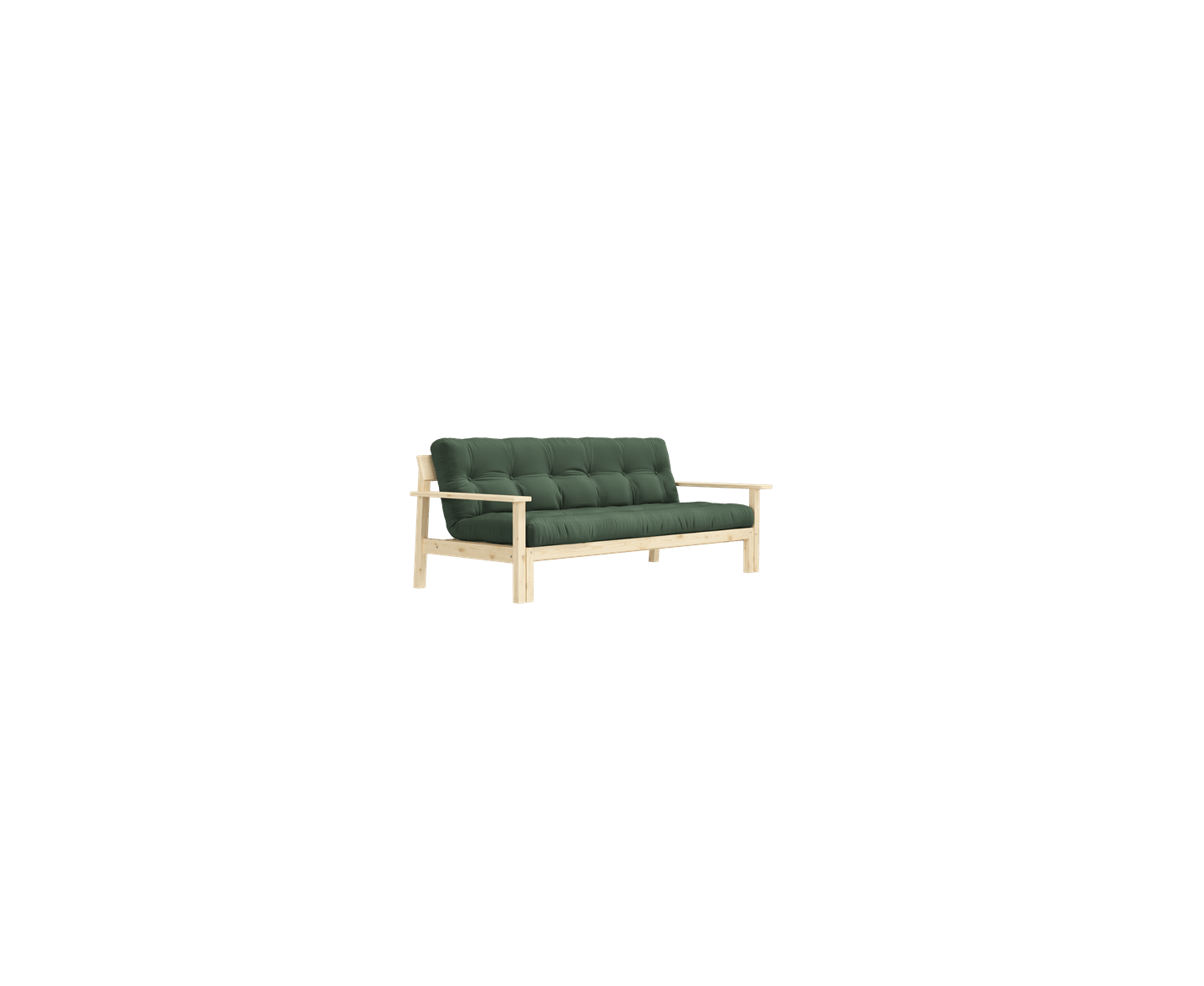 Karup Design Unwind Bäddsoffa Natur/Olive Green 218cm