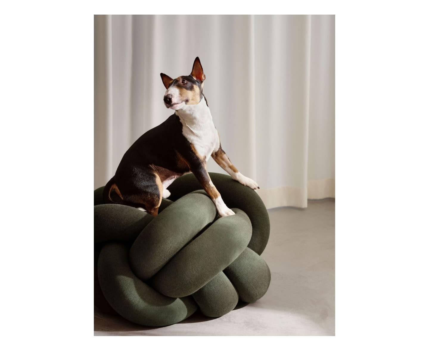 Design House Stockholm Knot Sittpuff XL Forest Green