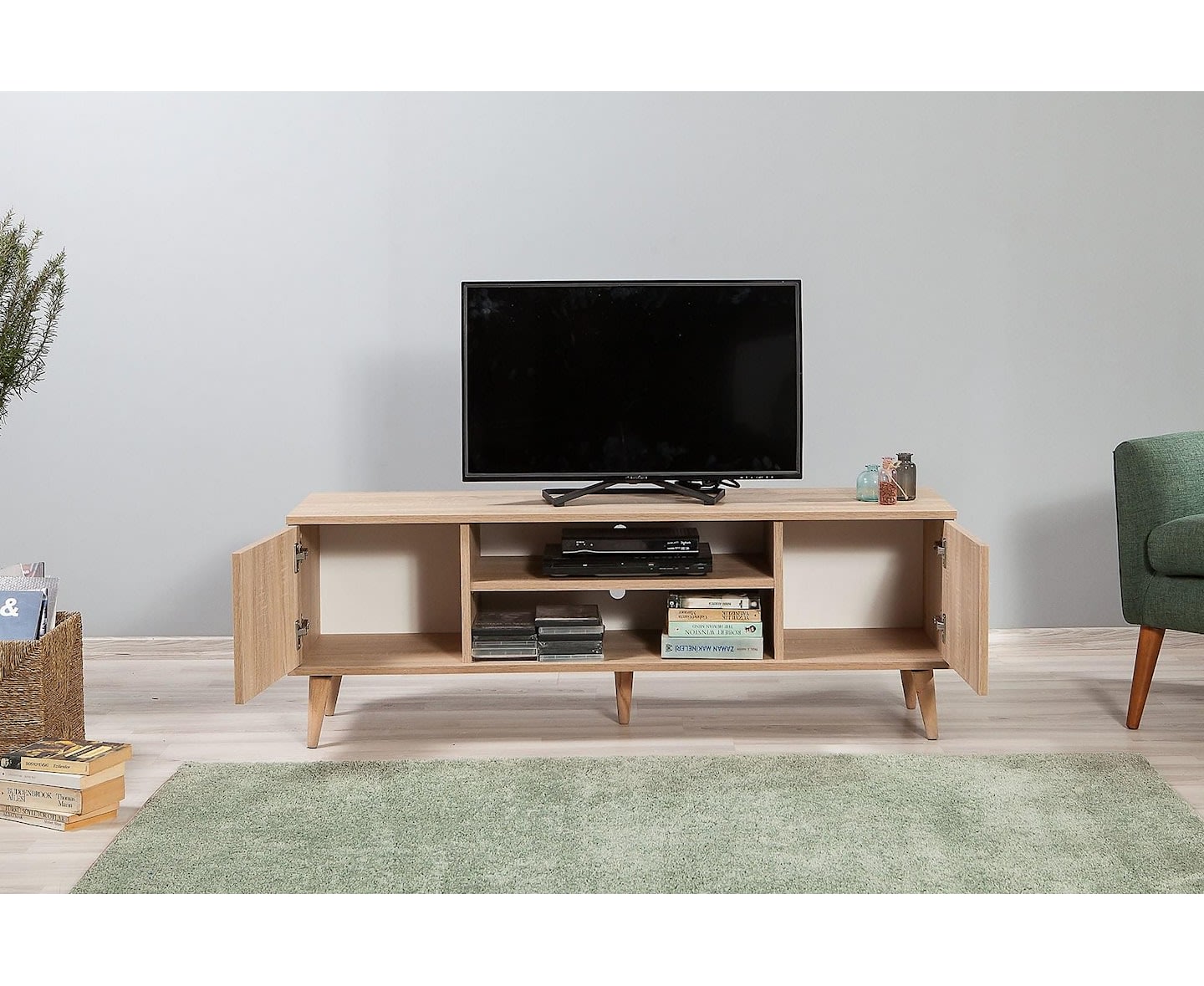 Nordic Home Kate Tv-bänk Ljusbrun