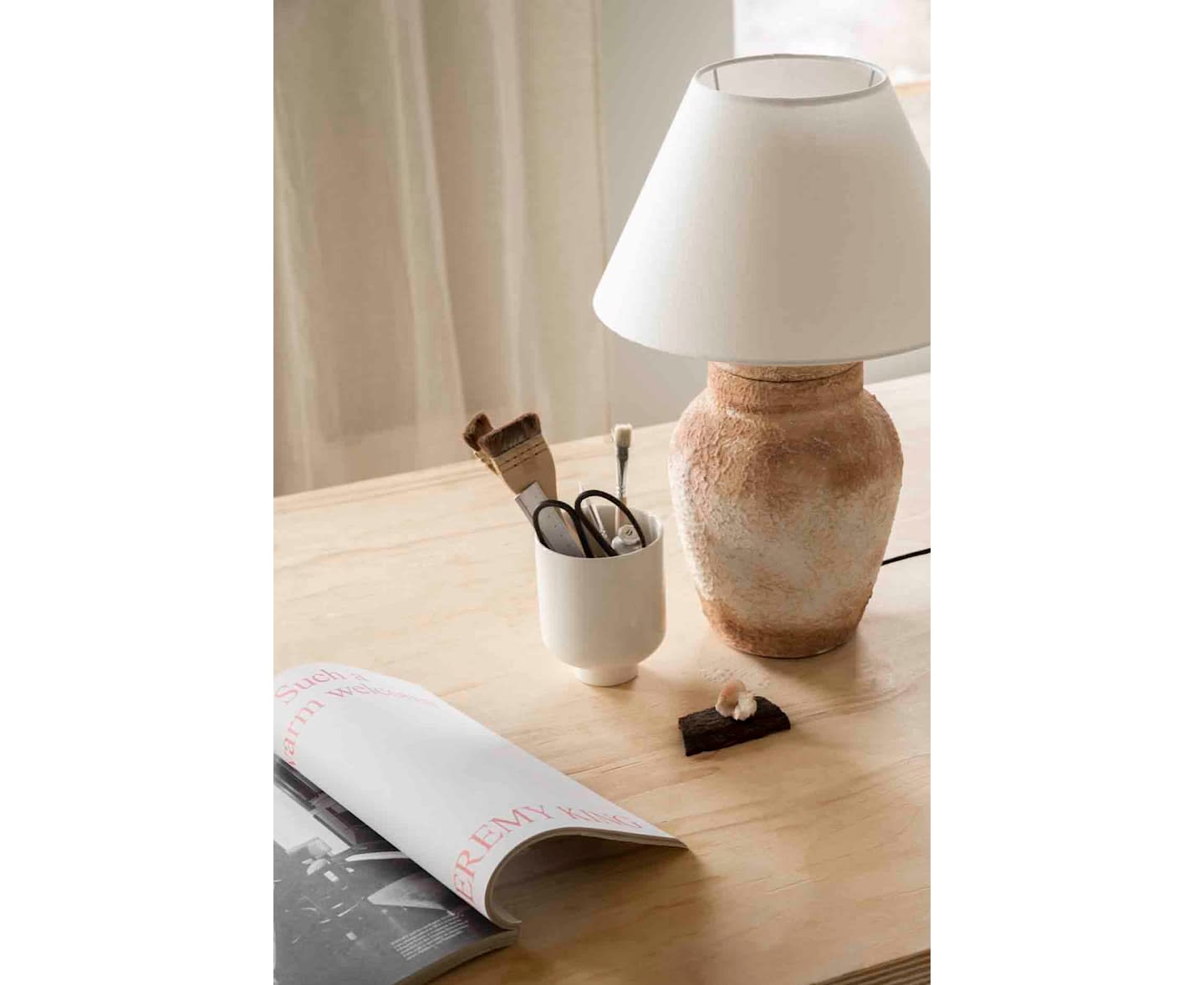 Watt &amp; Veke Basic Wide Lampskärm White Ø25