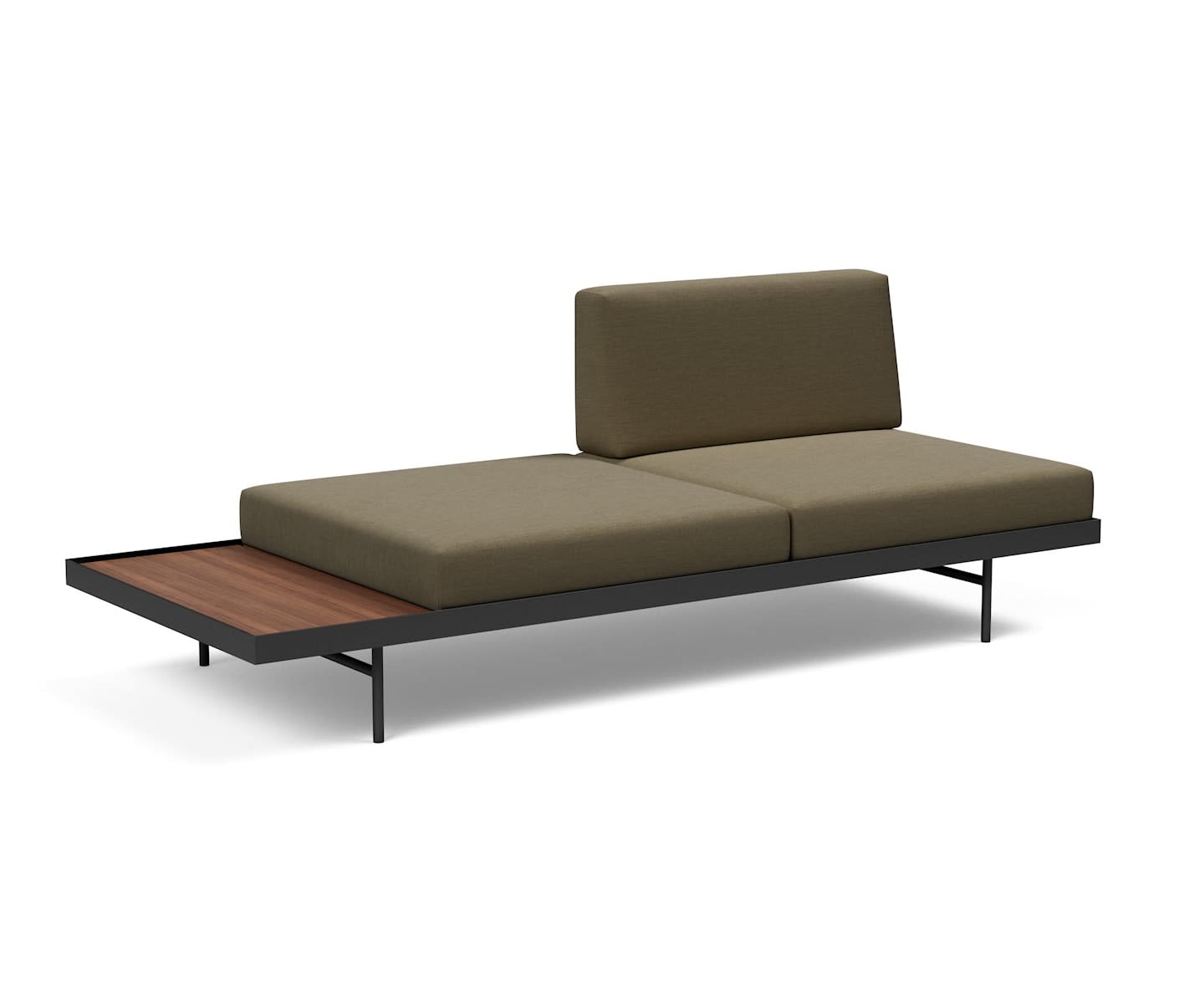 Innovation Living Puri Dagbädd Walnut/ Vivus Dusty Olive 80x195