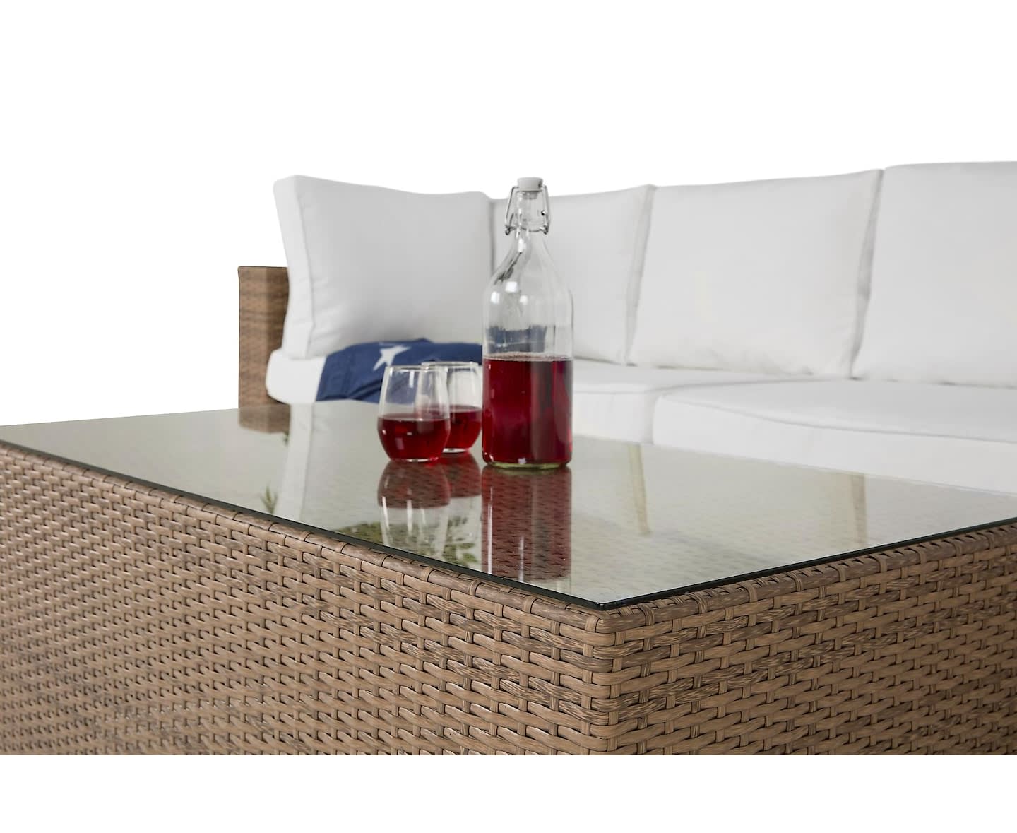 Nordic Outdoor Bora 5-seters lounge sofa inkl. Bord Sand