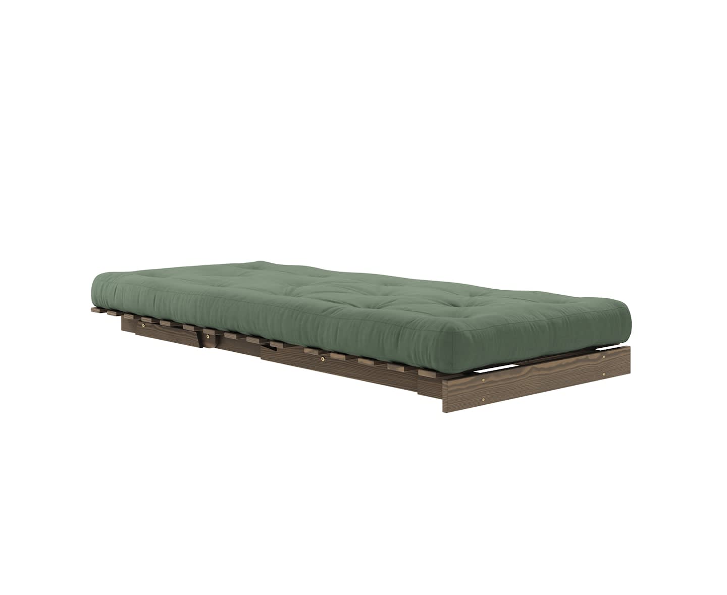 Karup Design Roots  Seng Lenestol Brun/Olive Green 90cm