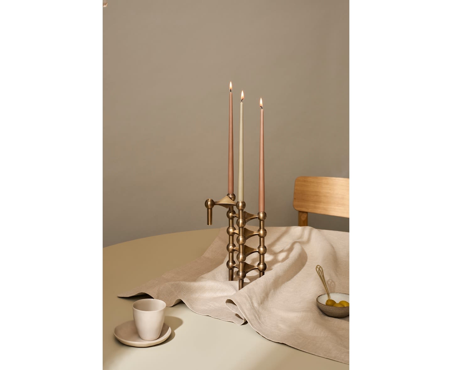 Stoff STOFF Nagel Ljusstake Bronzed Brass