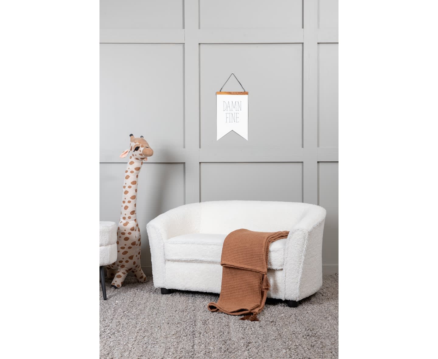 Venture Home Lily Barnsoffa Teddy Vit