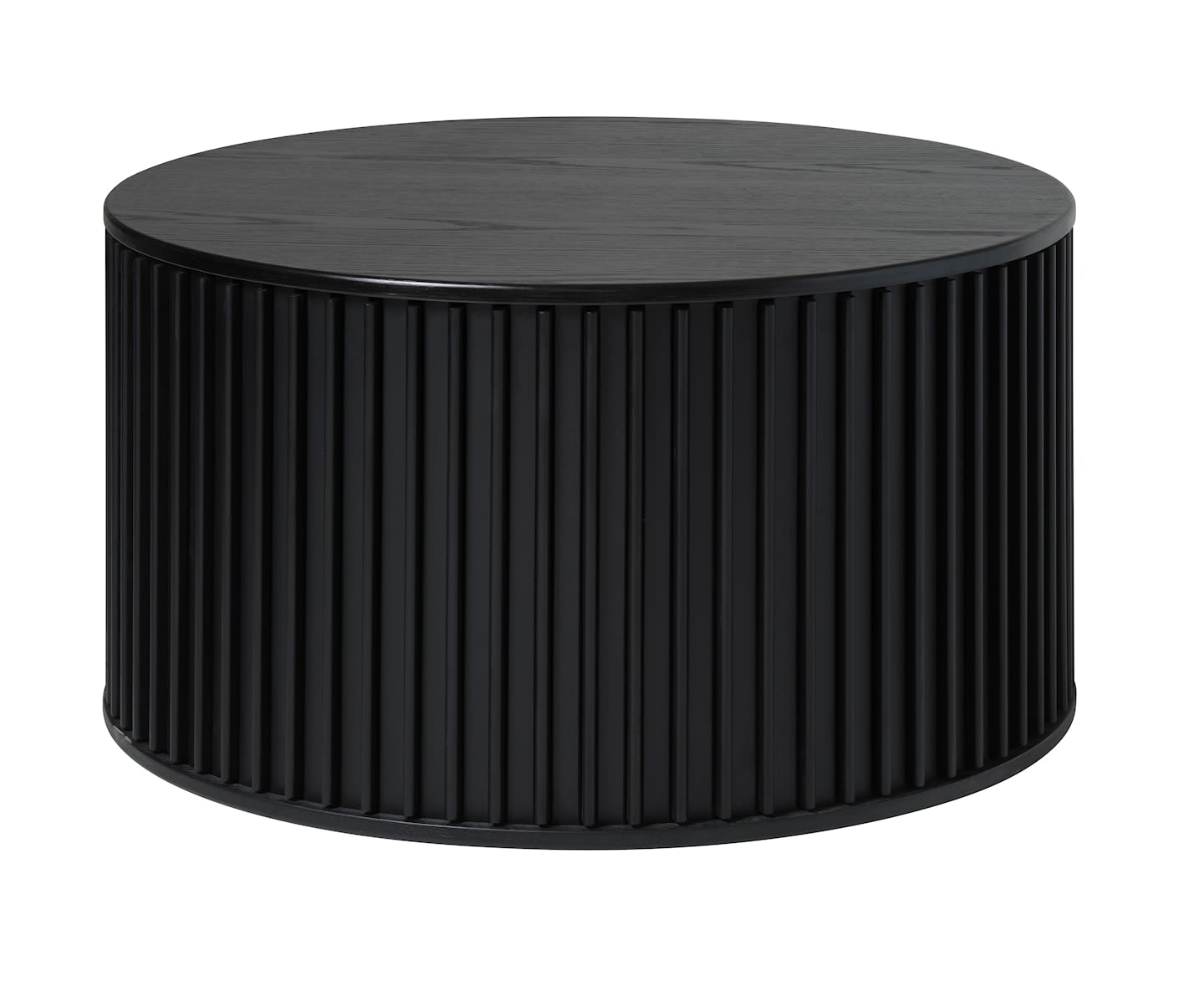 Sleepo Freja Soffbord Black Oak Ø85