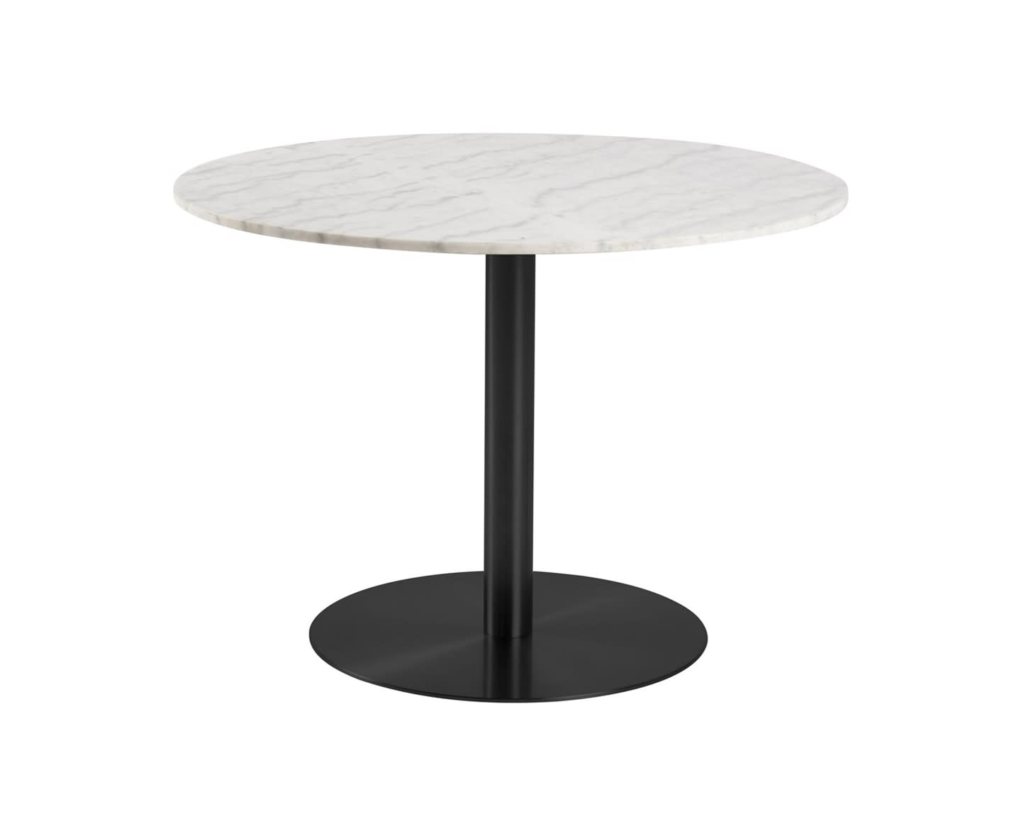 Nordic Home Brielle Matbord Vit/Svart Ø105