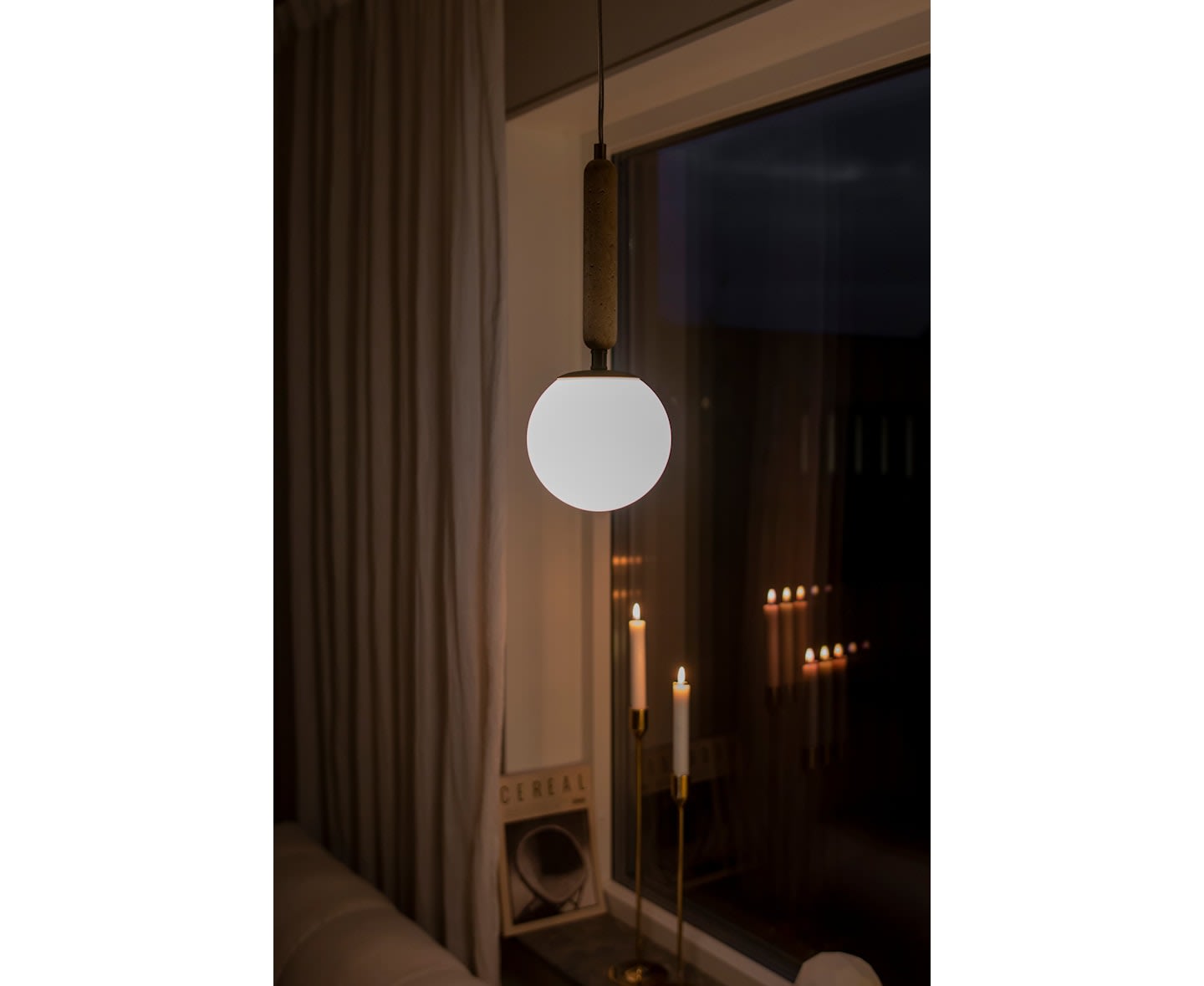 Globen Lighting Torrano Taklampa Mini Beige/Vit 15