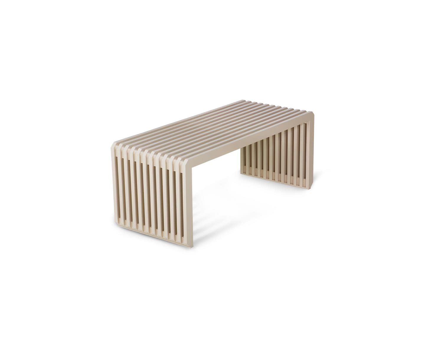 HKliving Slatted Benk Sand 96cm