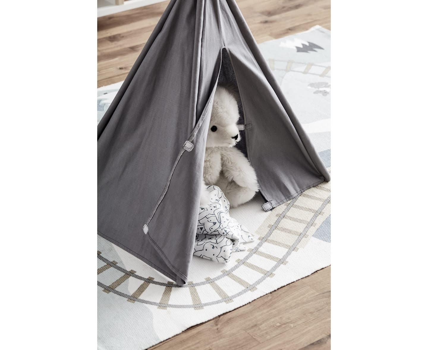 Kids Concept Malte tiipiiteltta, mini harmaa 75cm ​