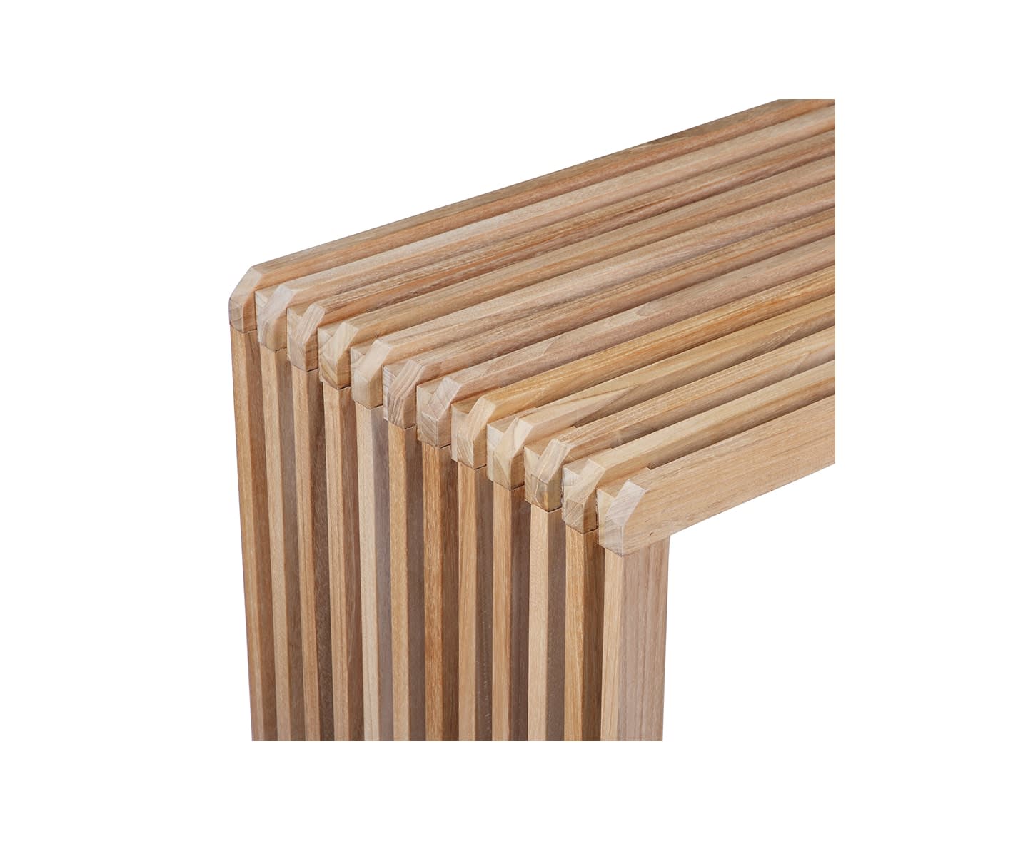 HKliving Slatted Bänk Teak 160cm