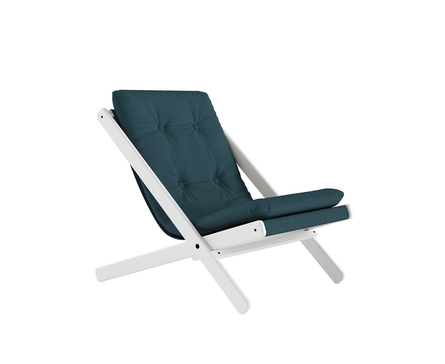 Karup Design Boogie Loungestol Vit/Petrol Blue