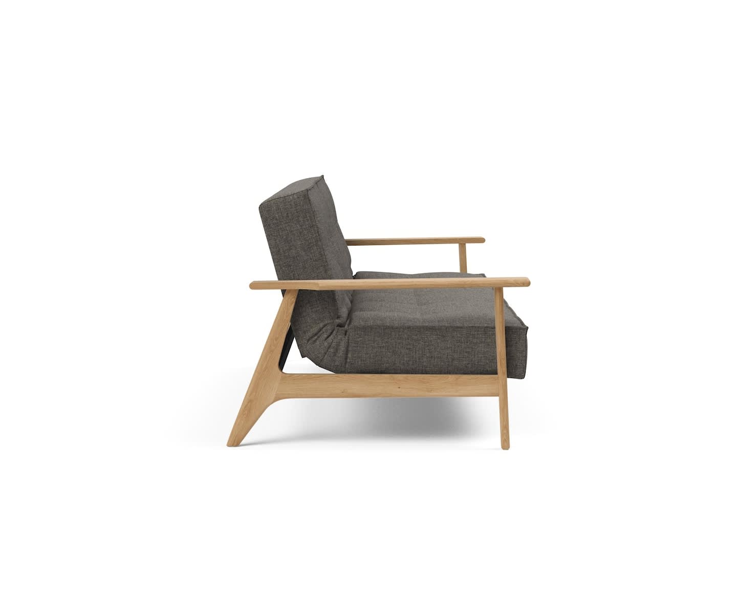 Innovation Living Splitback Frej Bäddsoffa Flashtex Dark Grey 115x200