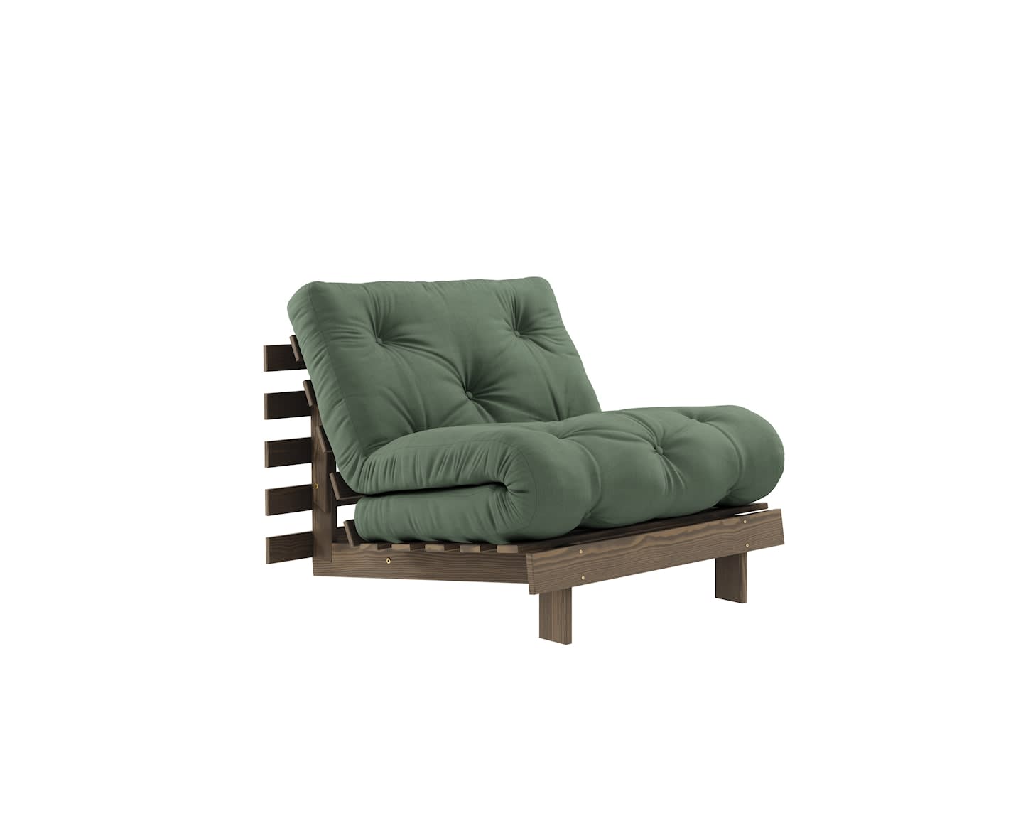 Karup Design Roots Bäddfåtölj Brun/Olive Green 90cm