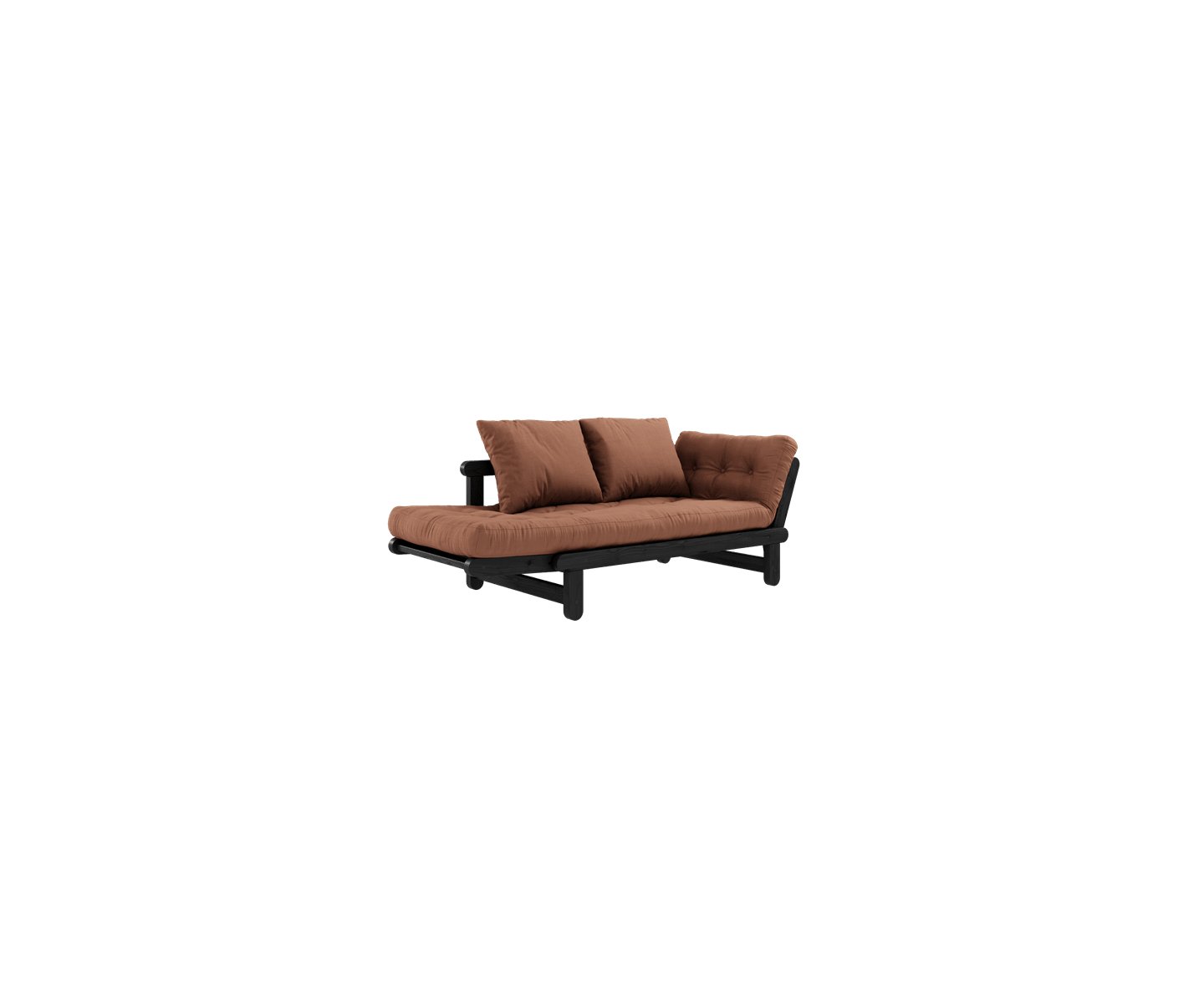 Karup Design Beat Sovesofa Svart/Clay Brown 200cm