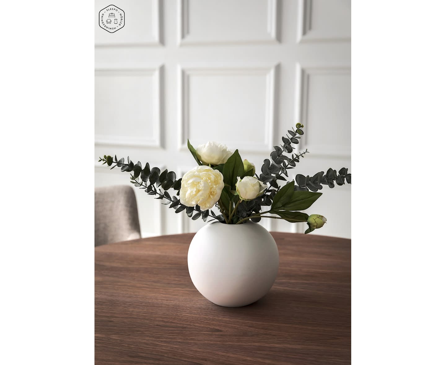 Cooee Design Ball Vase Hvit 30cm