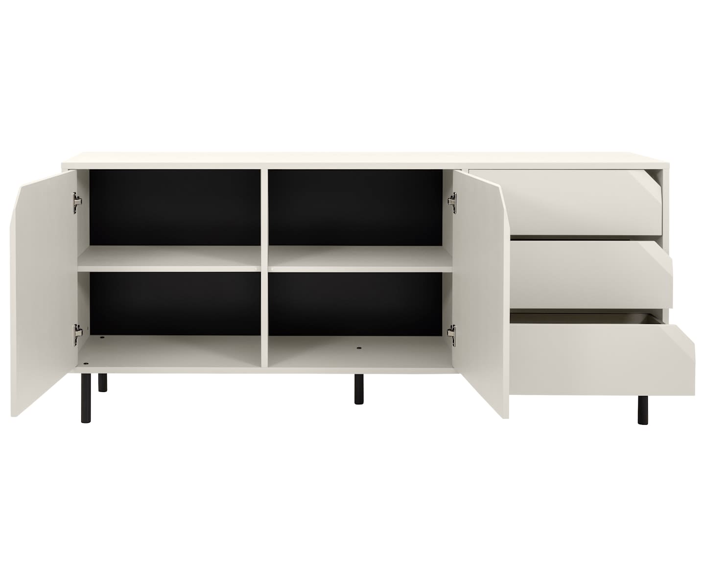 Tenzo Corner Sideboard Cotton White Matte 176.5cm