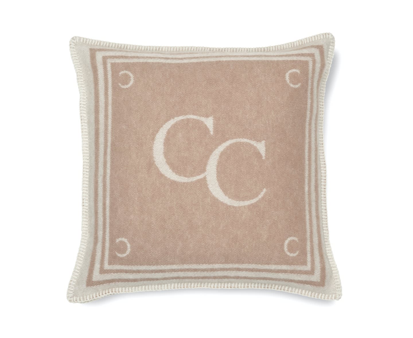 Classic Collection Monogram Kissenbezug Beige 50x50