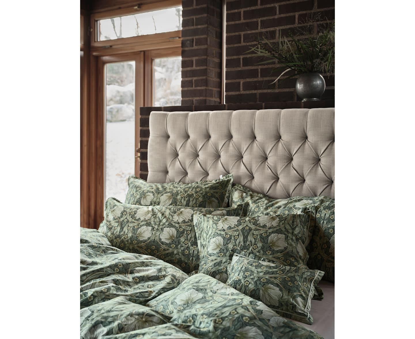 Mille Notti Pimpernel Bettbezug Grün Einfach