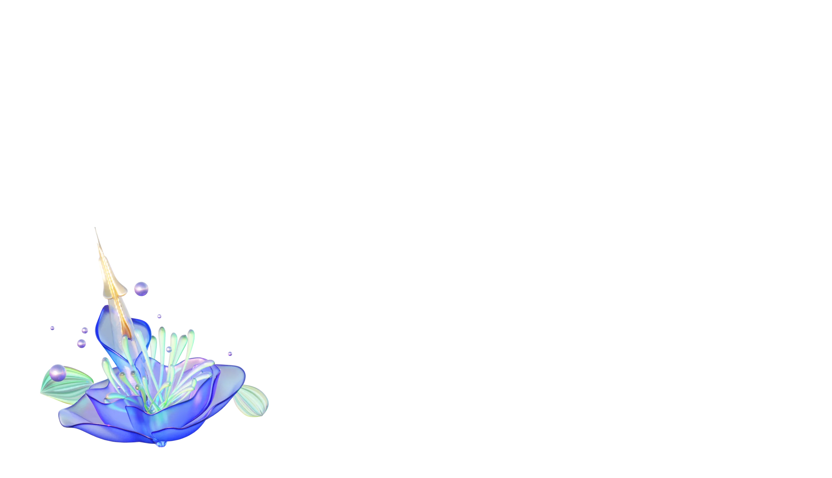 UPI blue flower