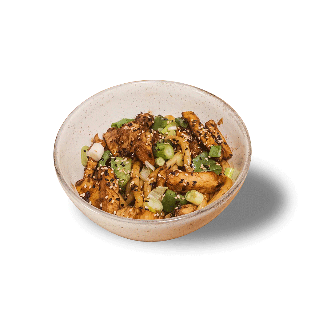 Teriyaki Chicken Udon at Momocha