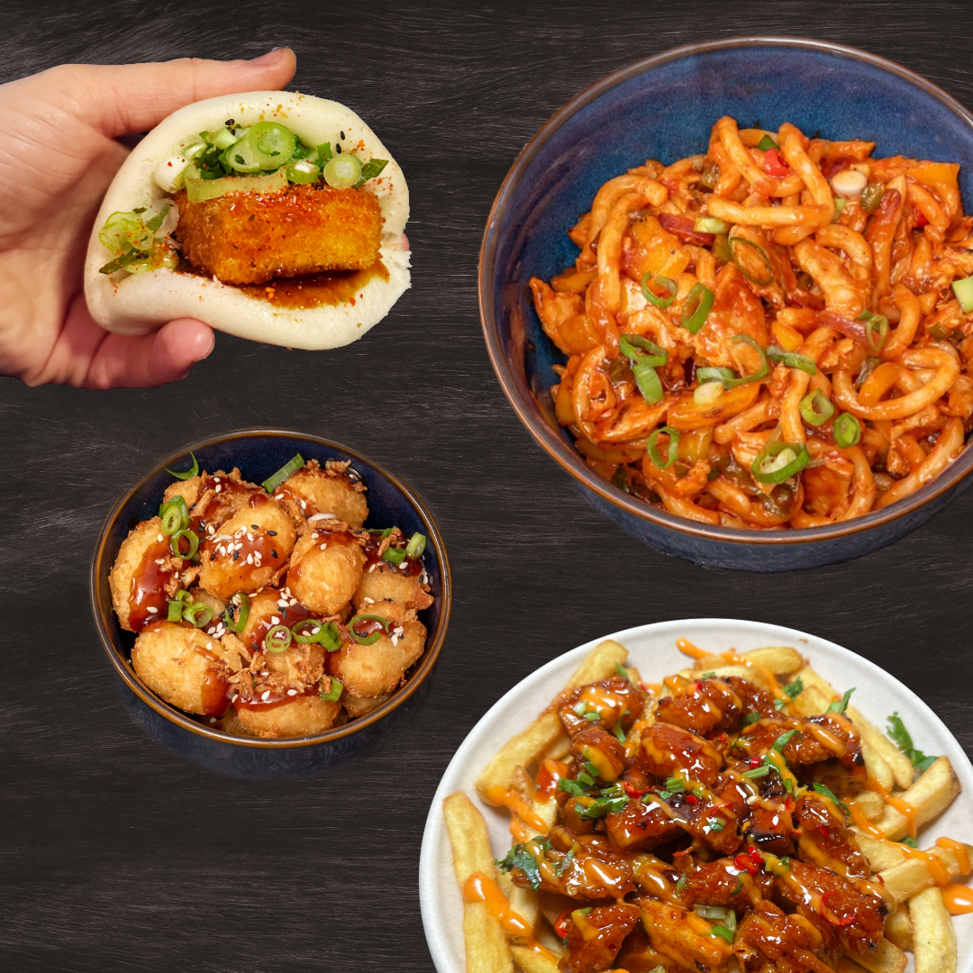 Japanese-inspired dishes from Momocha — order online to collect loyalty stamps