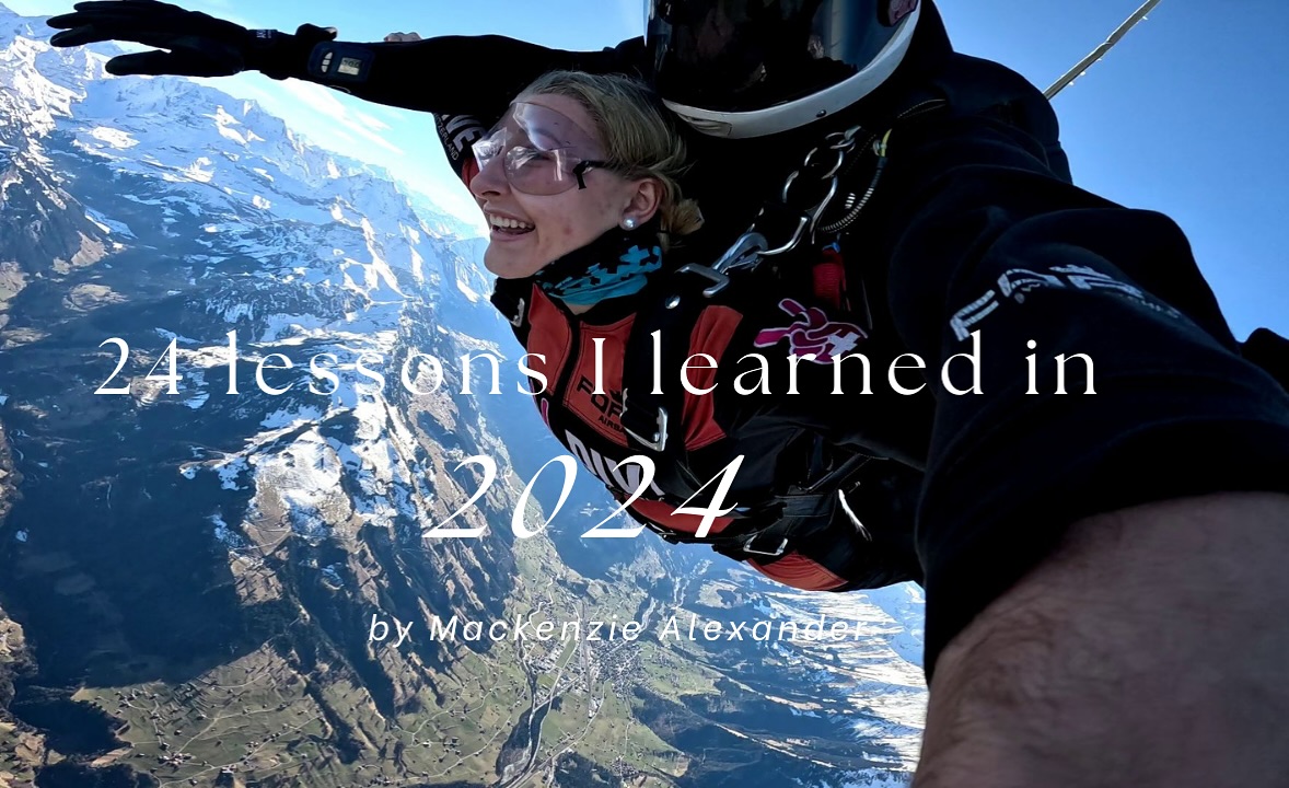 24 lessons I learned in 2024 is now posted on YouT...