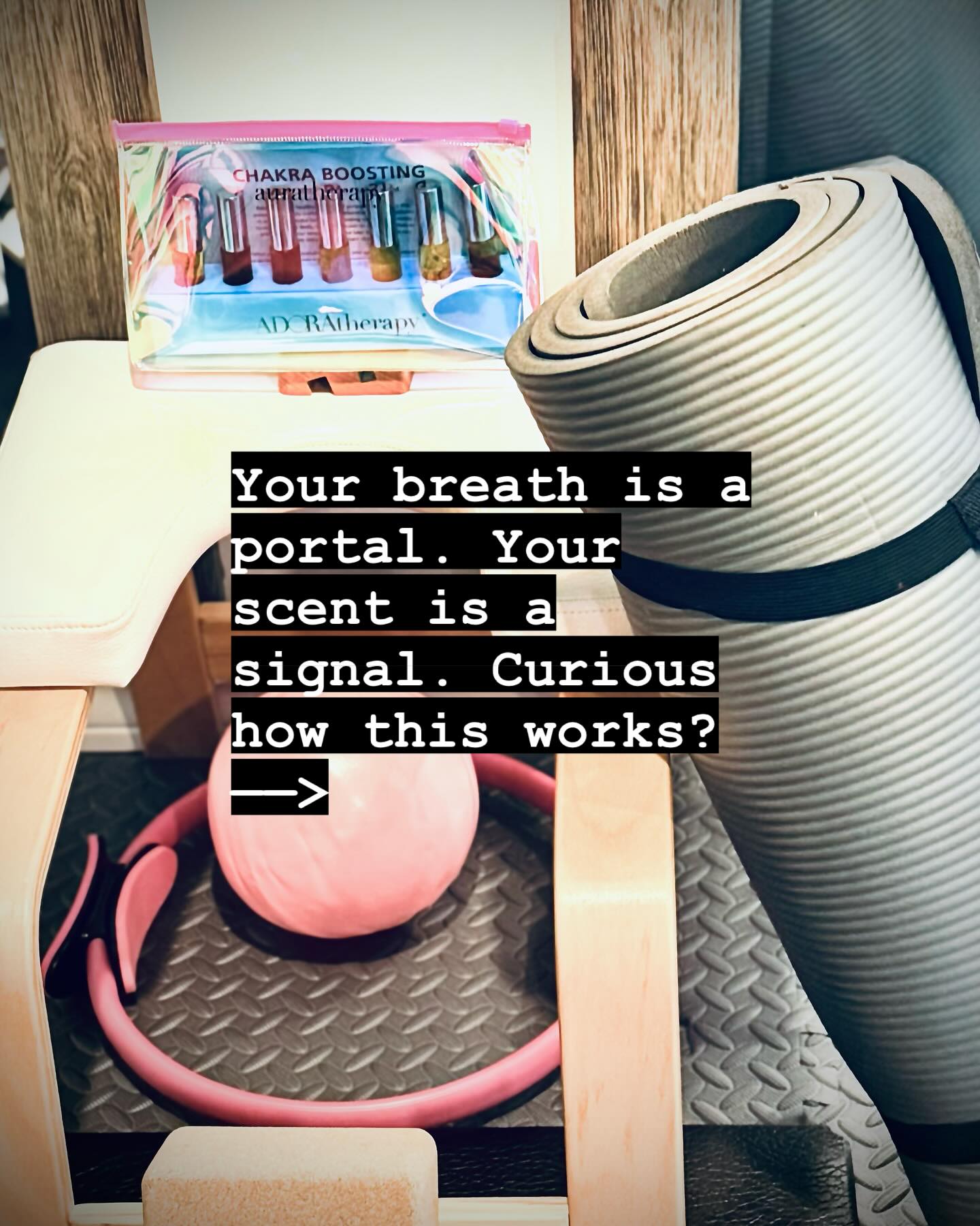 Roll on. Inhale. Align.  Swipe to learn more!  You...