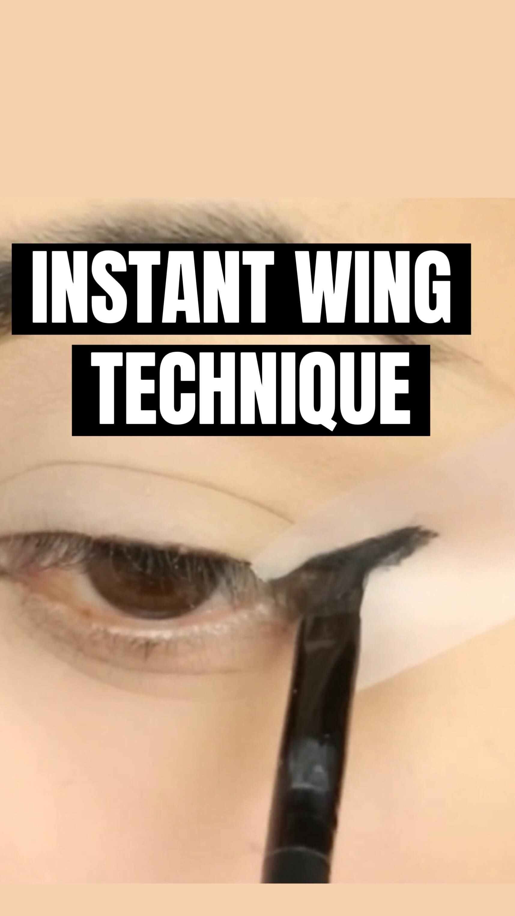 Try this eyeliner method to get a perfect wing eve...