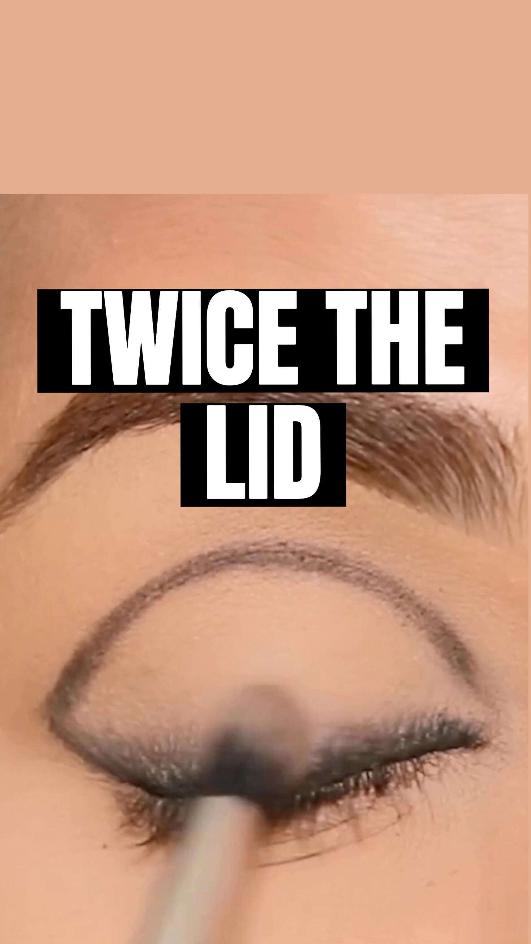 Double up lid space on hooded eyes using this simp...