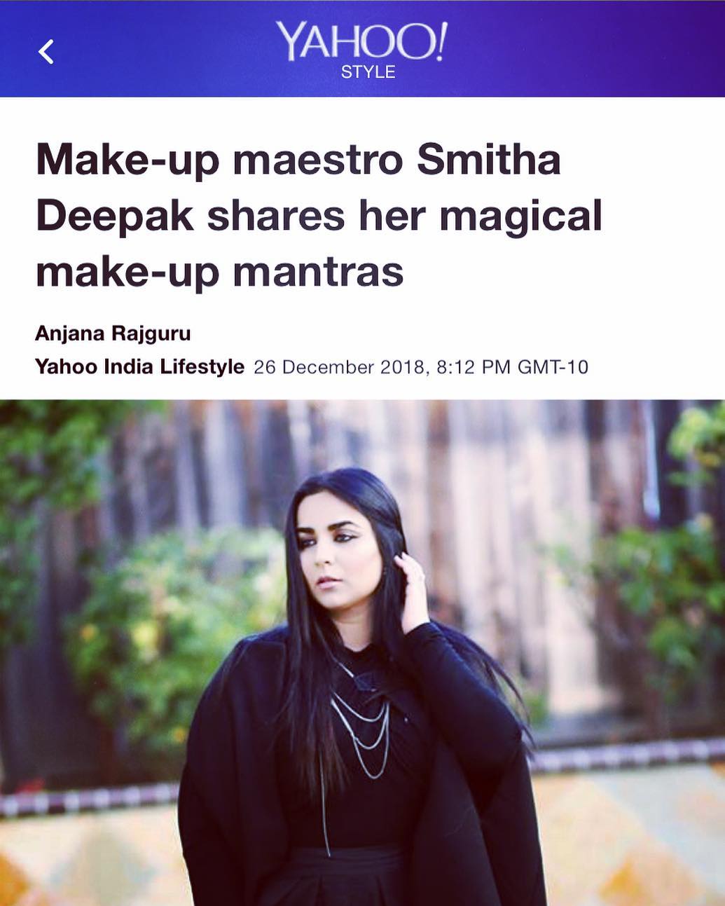 Did you read Yahoo News today? Thank you Anjana an...