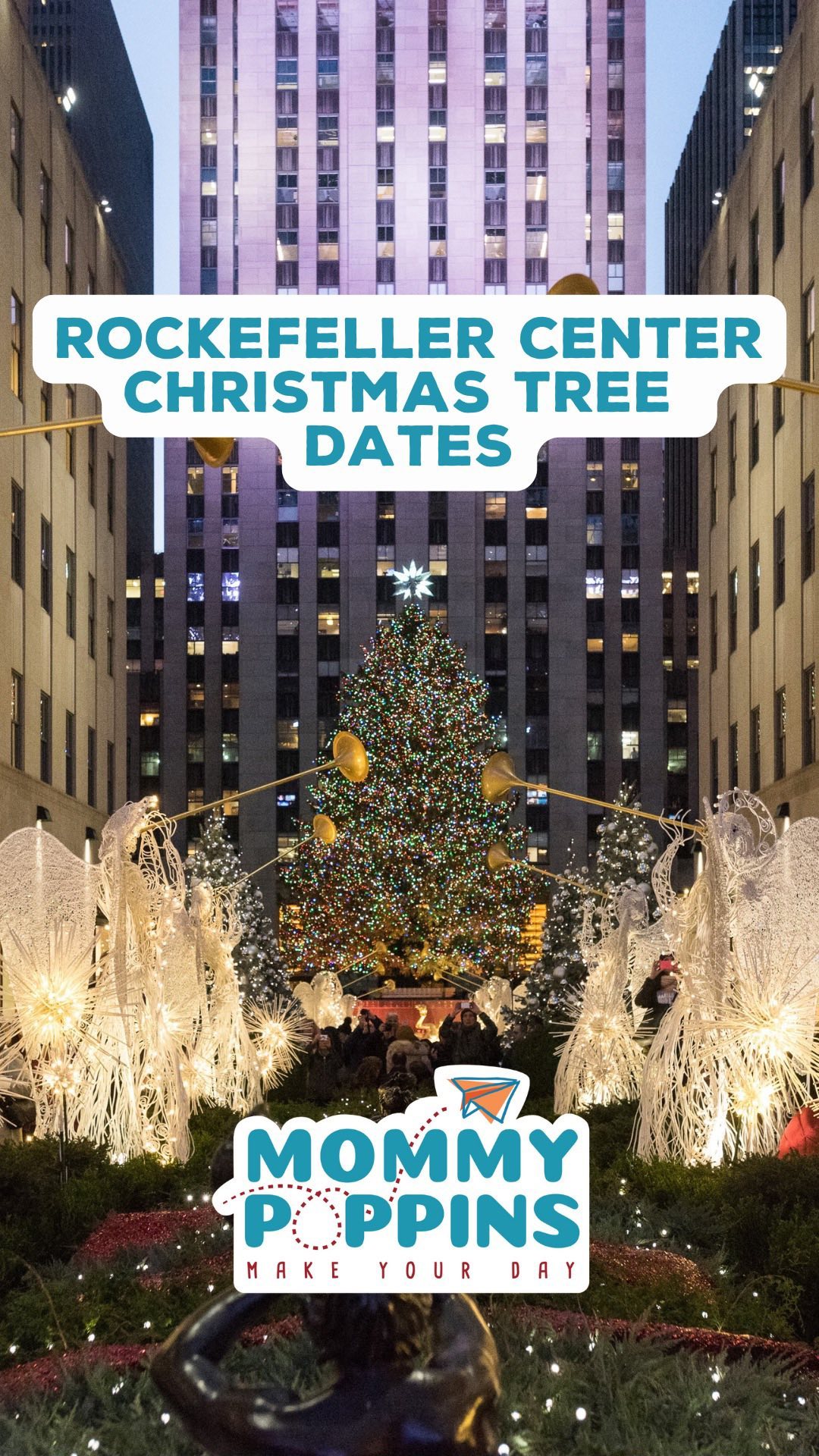 🎄 Visiting the Christmas tree at Rockefeller Cente...