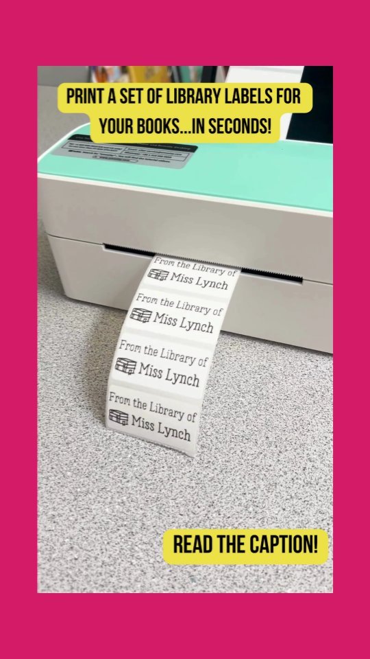 Want the secret to printing a set of classroom lib...