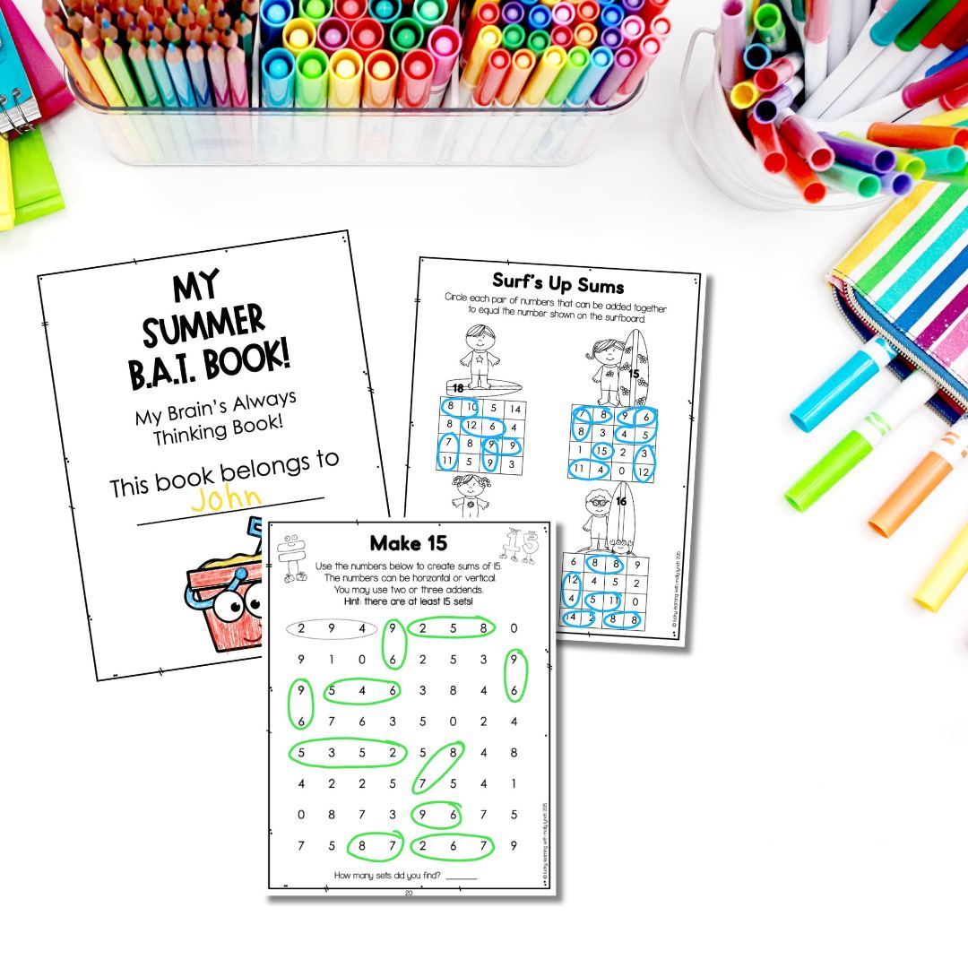 The Summer 1st and 2nd Grade B.A.T. Books got a gl...