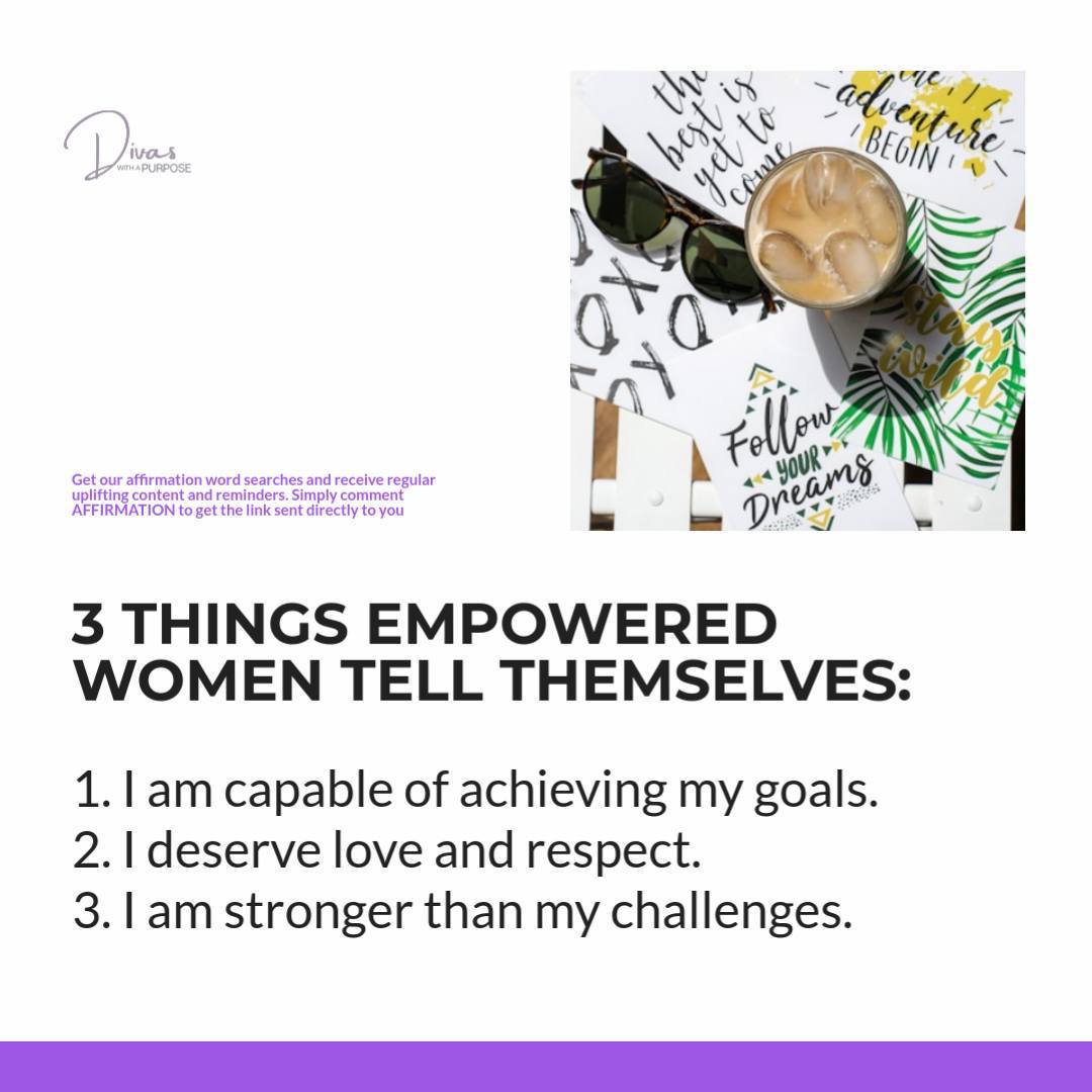 Use these affirmations daily to remind yourself of...
