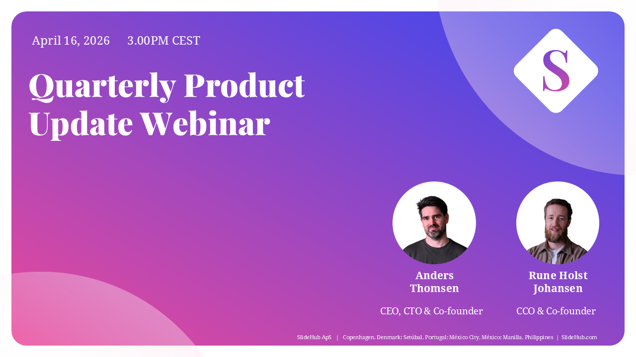 Q1 SlideHub Product Webinar