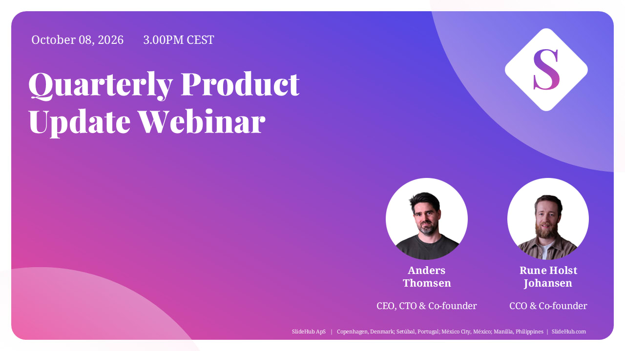 Q3 SlideHub Product Webinar