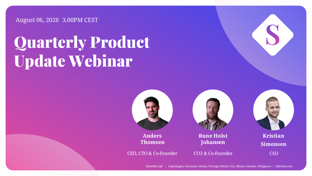 Q2 SlideHub Product Webinar