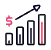 Graph icon to represent sales