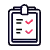 Document icon with checkmarks which is demonstrating that you can ensure your company slides stay compliant with the lock slides feature