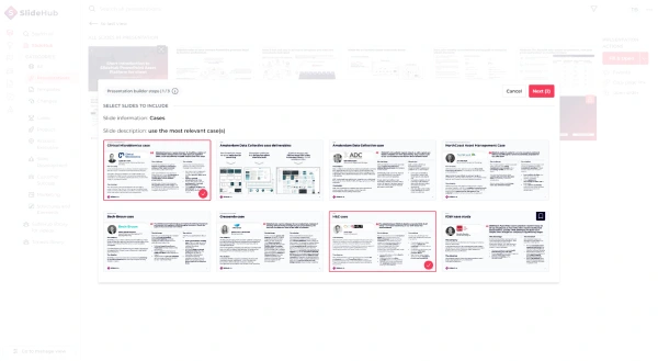 Presentation builder from end user view